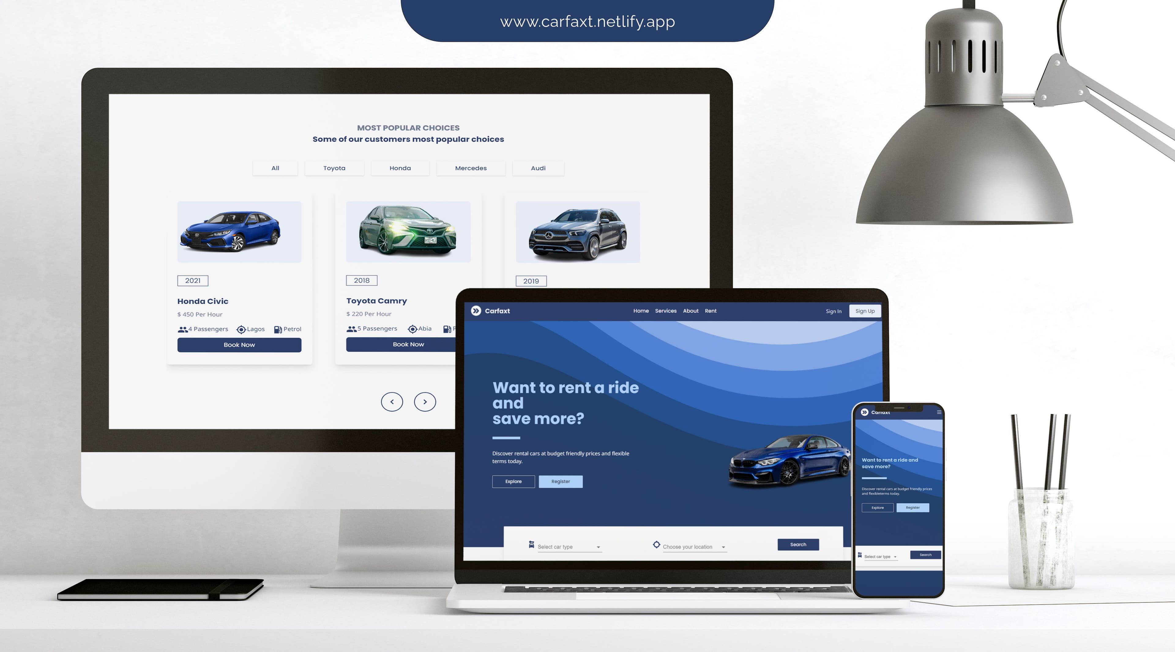 Car rental website